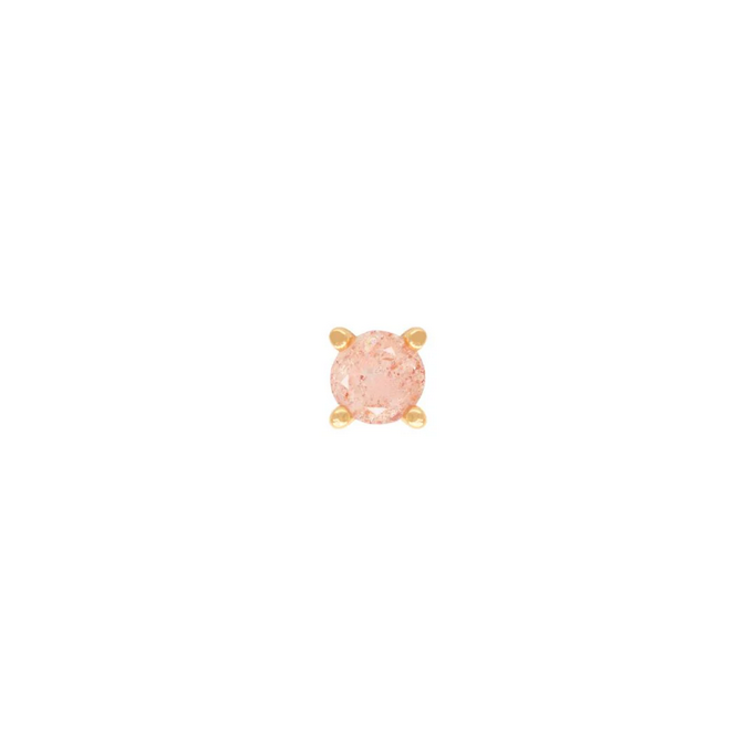 Prong Set Gem with Sunstone — Buddha