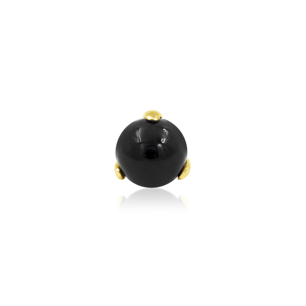 Prong Set Ball with Onyx from Junipurr (Vault)