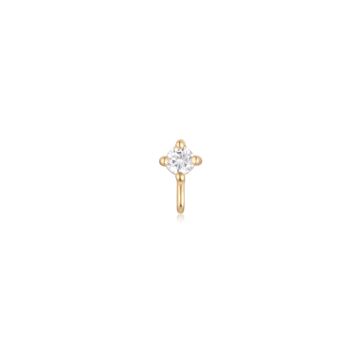 Prong Set CZ with Jump Ring — Ember