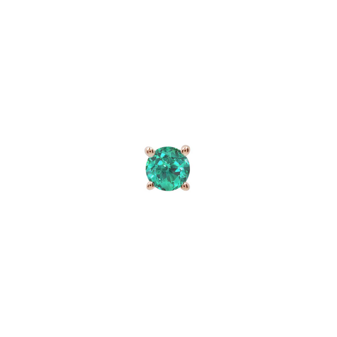 Prong Set Gem with Emerald — Buddha