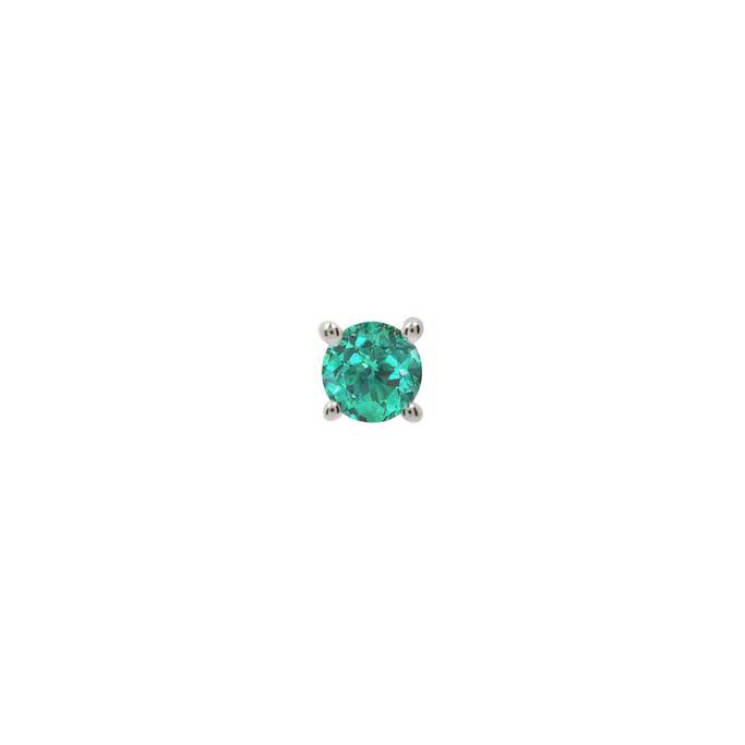 Prong Set Gem with Emerald — Buddha
