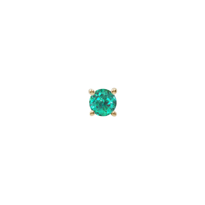 Prong Set Gem with Emerald — Buddha