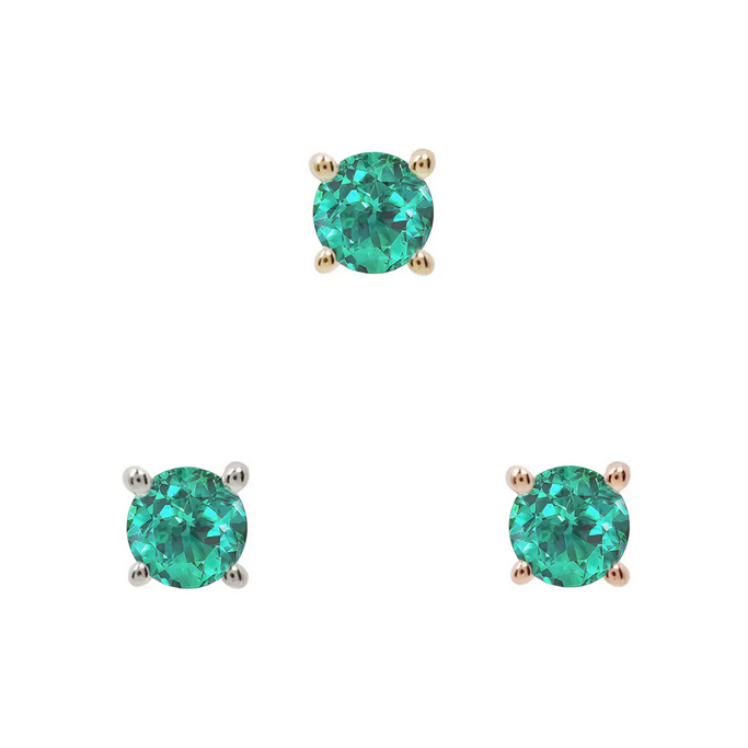 Prong Set Gem with Emerald — Buddha