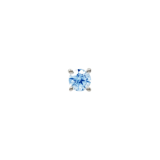 Prong Set Gem with London Blue Topaz From Buddha