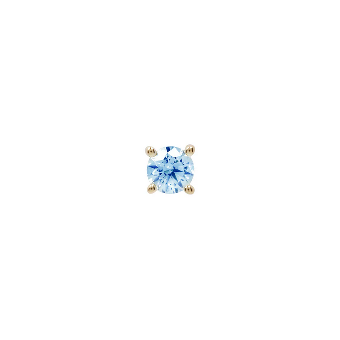 Prong Set Gem with London Blue Topaz From Buddha