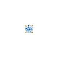 Prong Set Gem with London Blue Topaz — Buddha