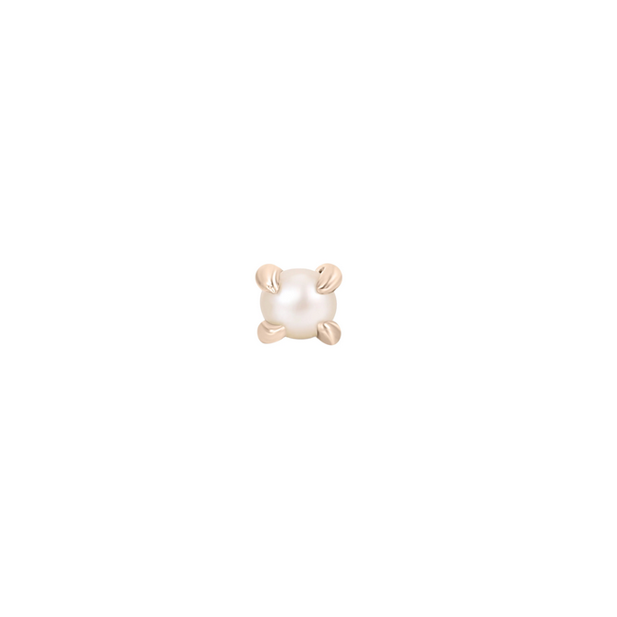 Prong Set Gem with Pearl — Buddha