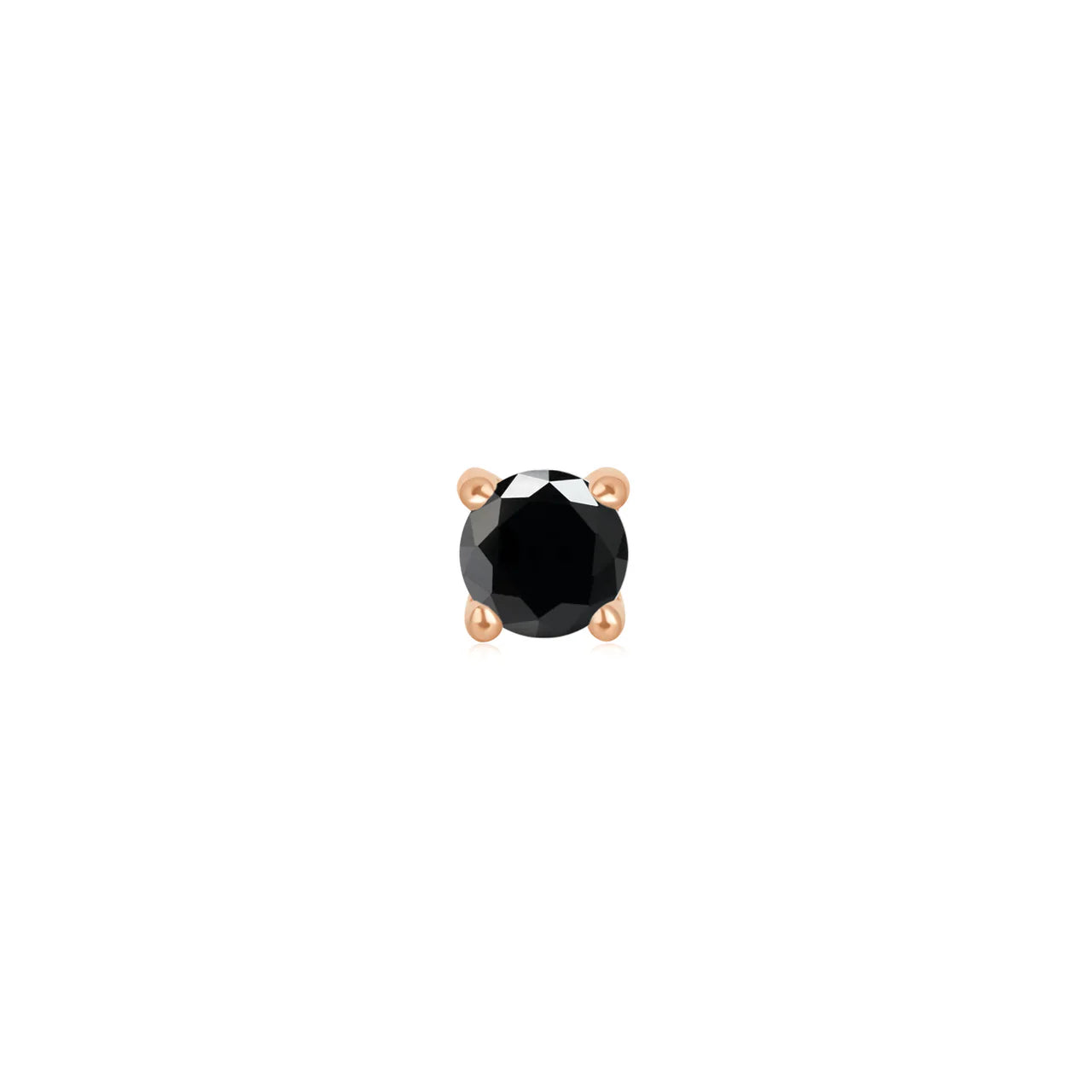 Prong Set Genuine Black Diamond from Ember