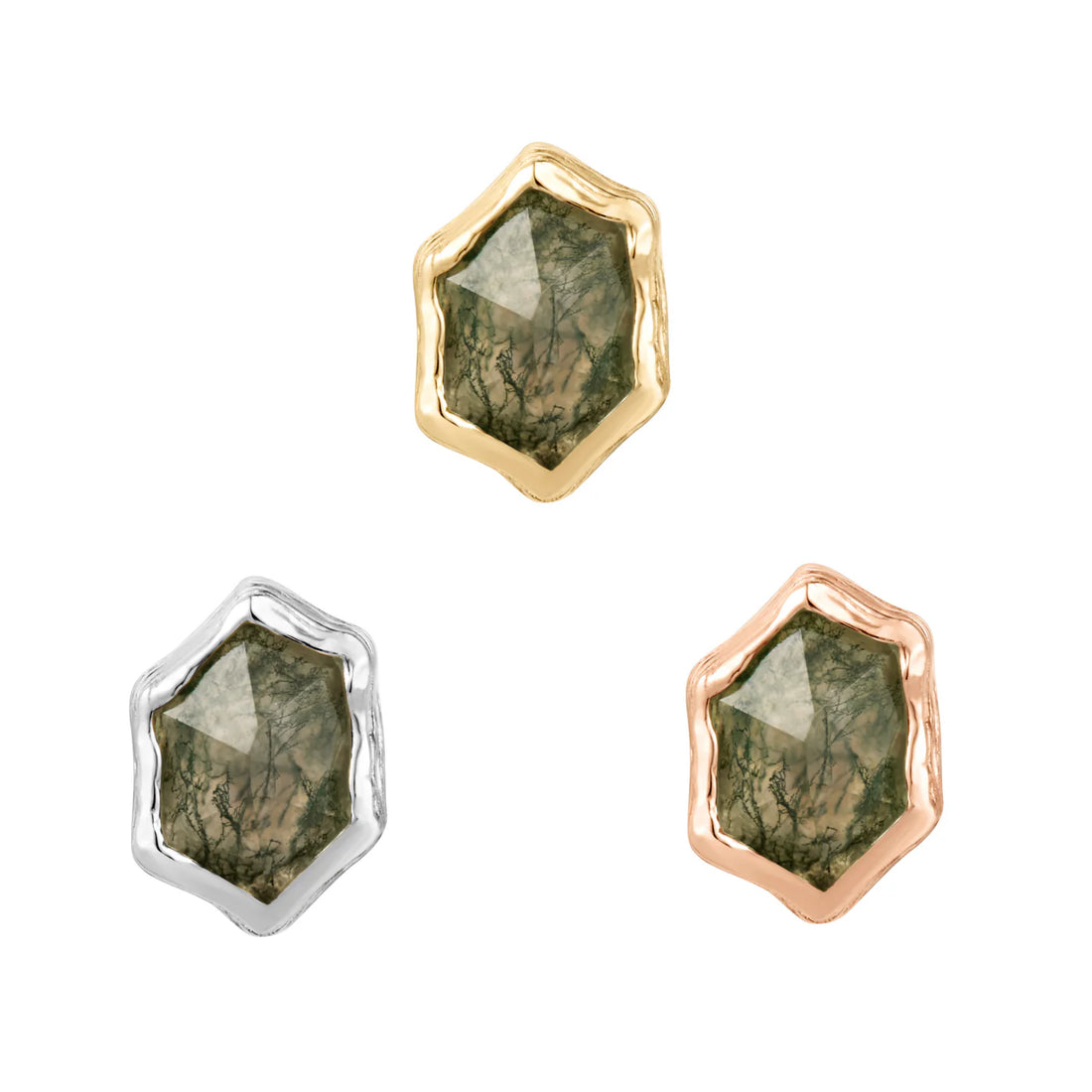 Pump up the Volume Moss Agate — Buddha