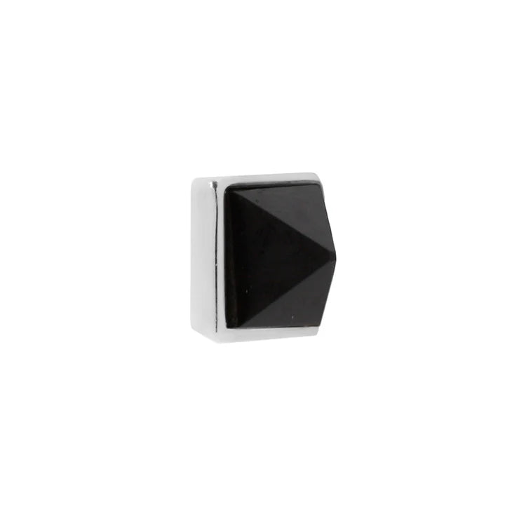 Pyramid Bezel with Reverse Set Black Spinel — Buddha