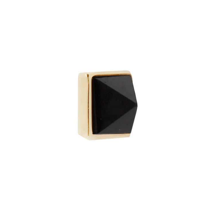 Pyramid Bezel with Reverse Set Black Spinel — Buddha