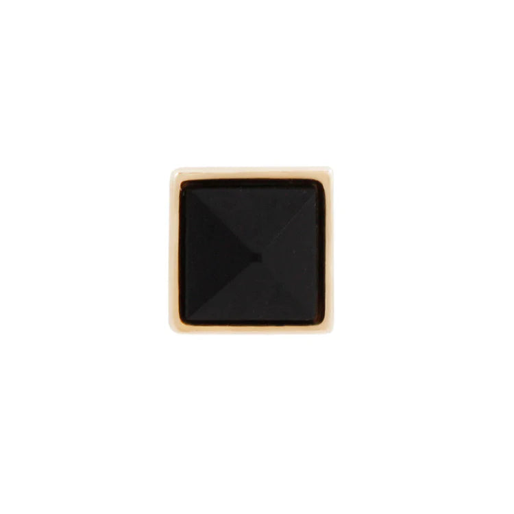 Pyramid Bezel with Reverse Set Black Spinel — Buddha