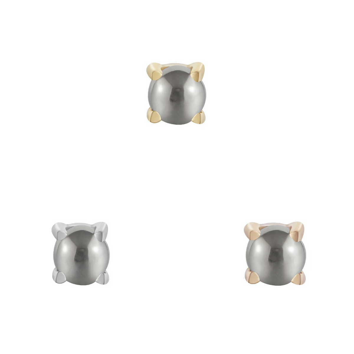 Prong Set Gem with Pyrite — Buddha