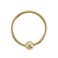 Gold Captive Bead Ring
