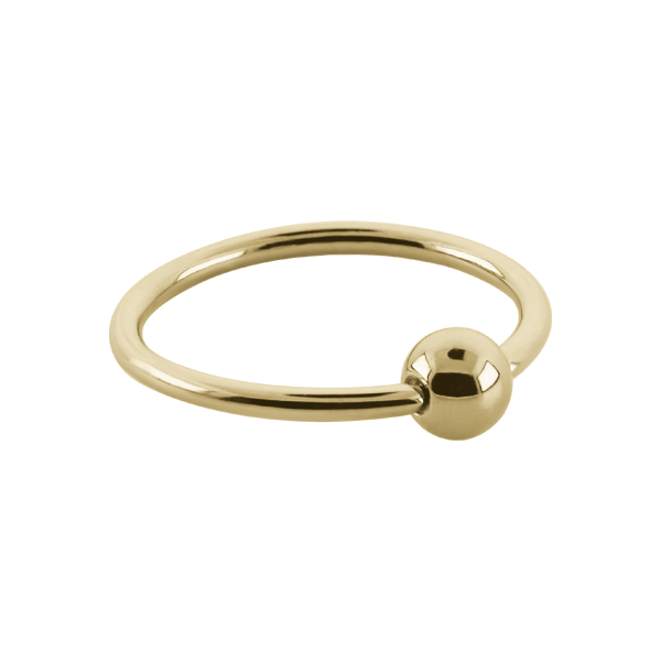 Gold Captive Bead Ring
