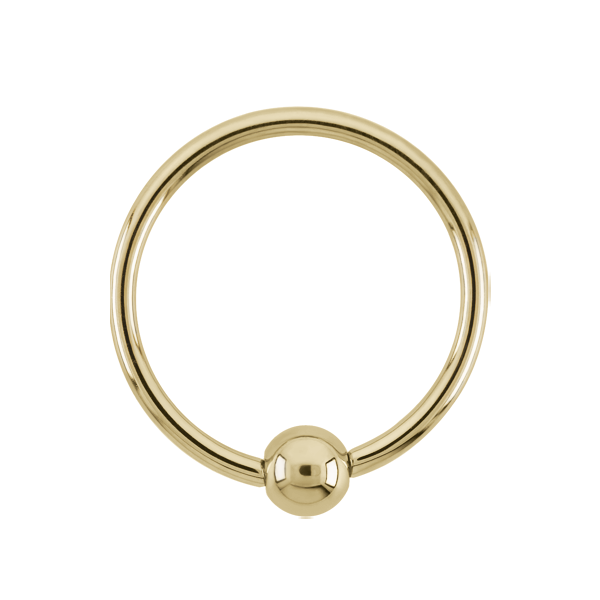 Gold Captive Bead Ring