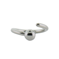 Stainless Steel Fixed Bead Ring