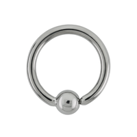 Titanium Fixed Bead Ring