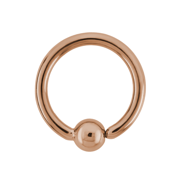 Titanium Fixed Bead Ring