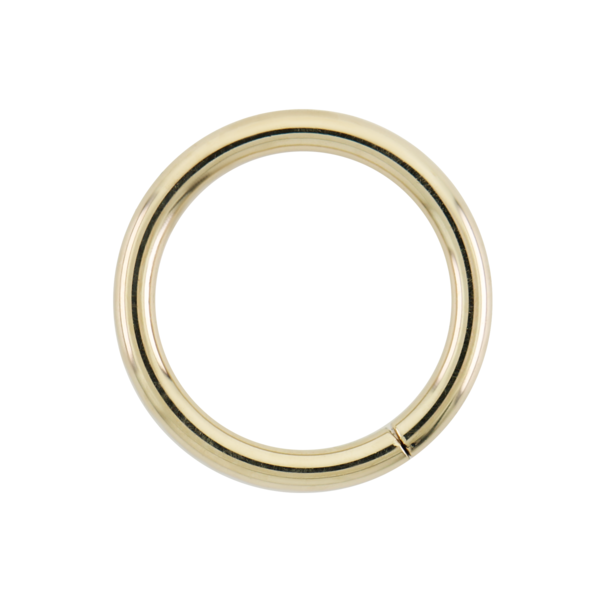 Gold Flat End Seam Ring