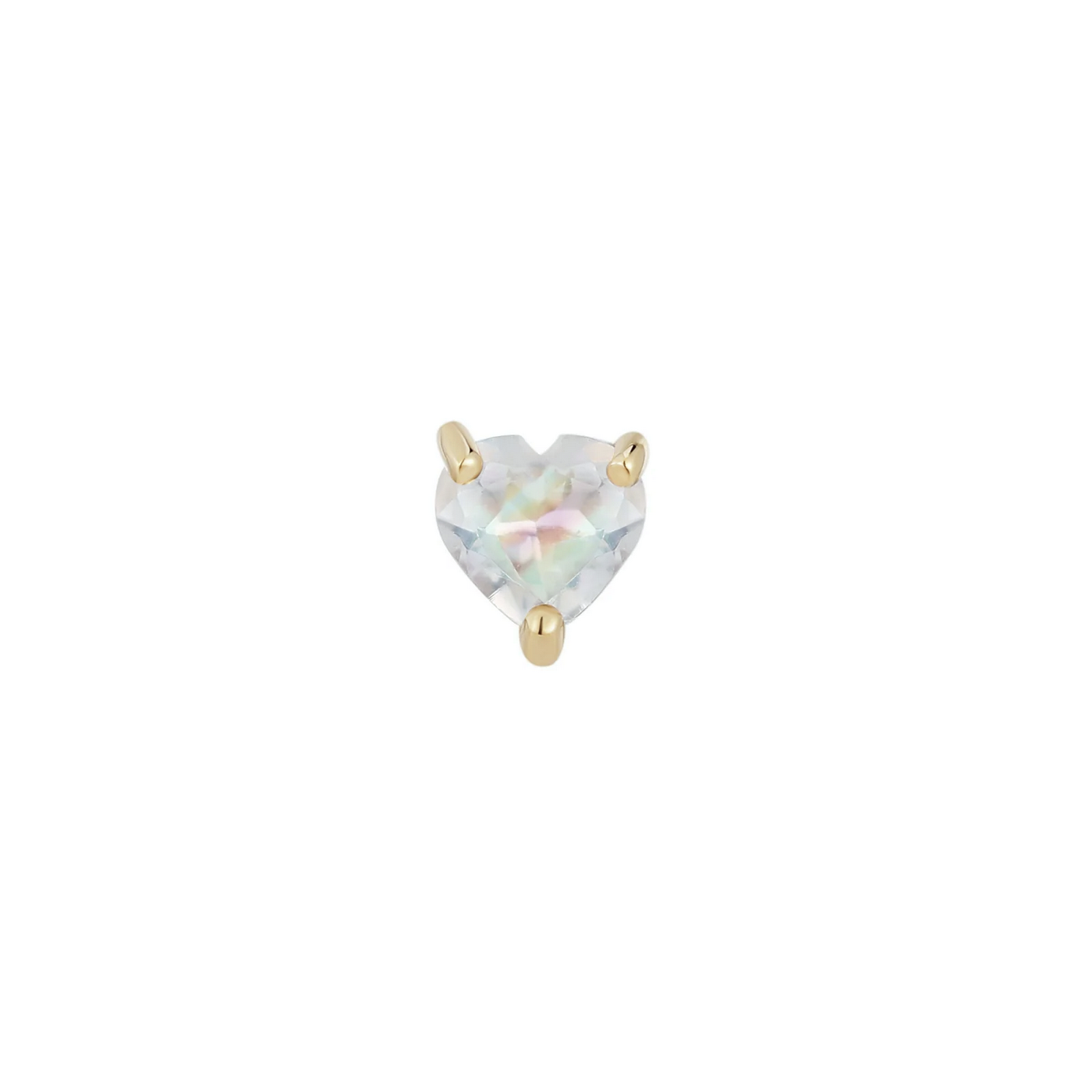 Heart with Rainbow Moonstone From Buddha