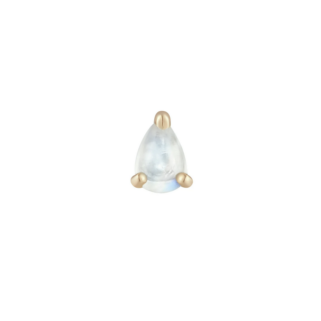 Prong Pear with Rainbow Moonstone From Buddha