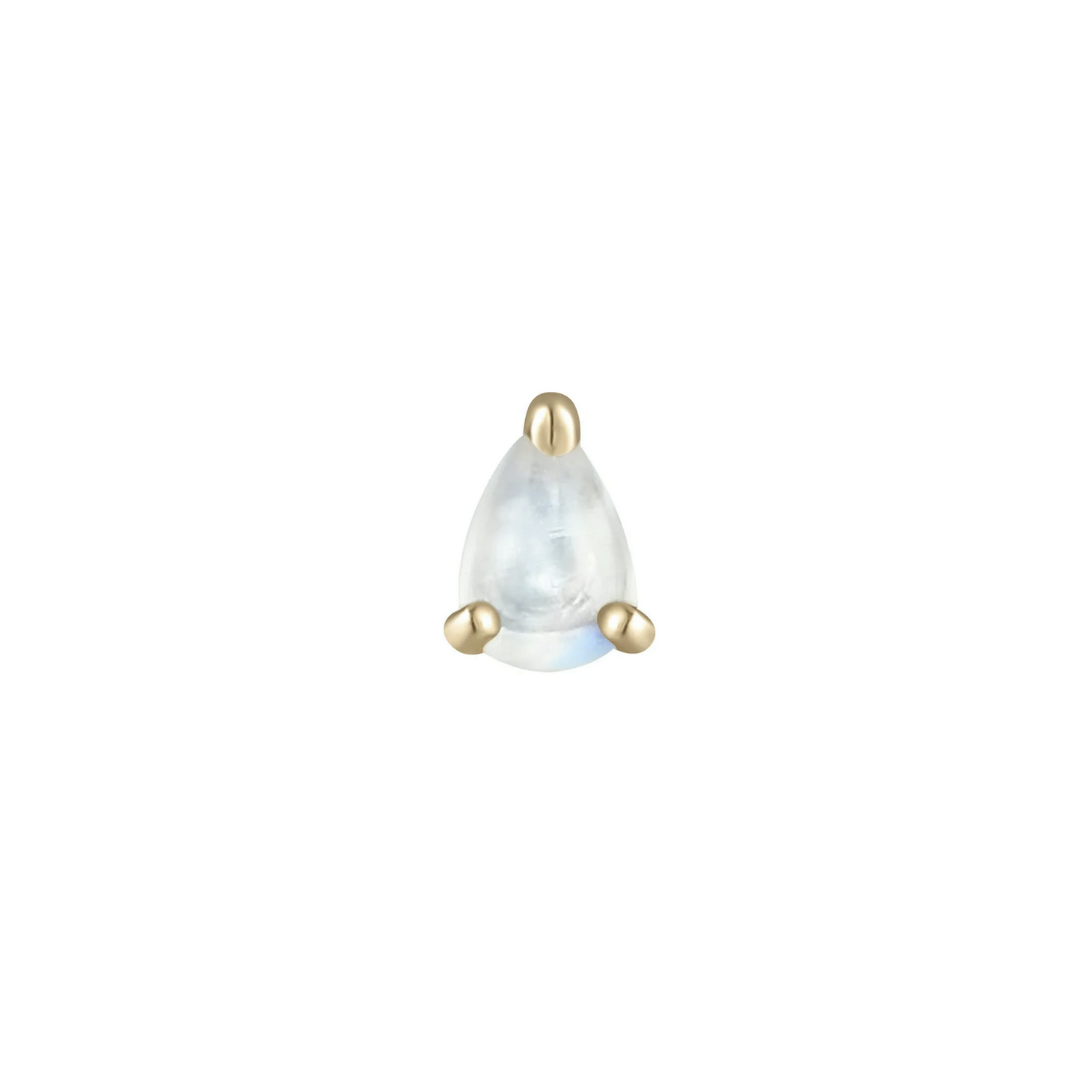 Prong Pear with Rainbow Moonstone From Buddha