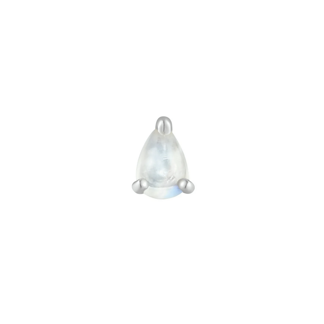 Prong Pear with Rainbow Moonstone From Buddha