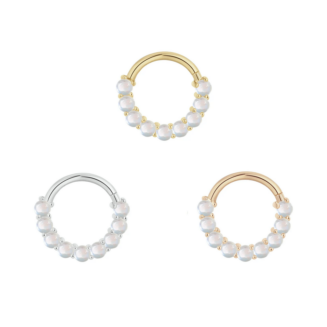 Revel Clicker with Rainbow Moonstone — Buddha