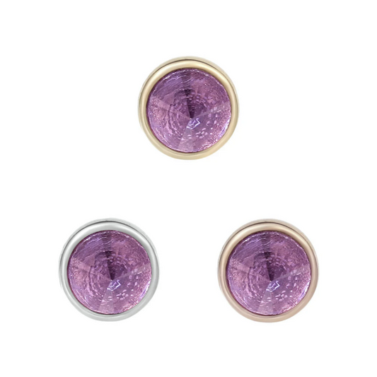 Round Bezel with Reverse Set Amethyst From Buddha