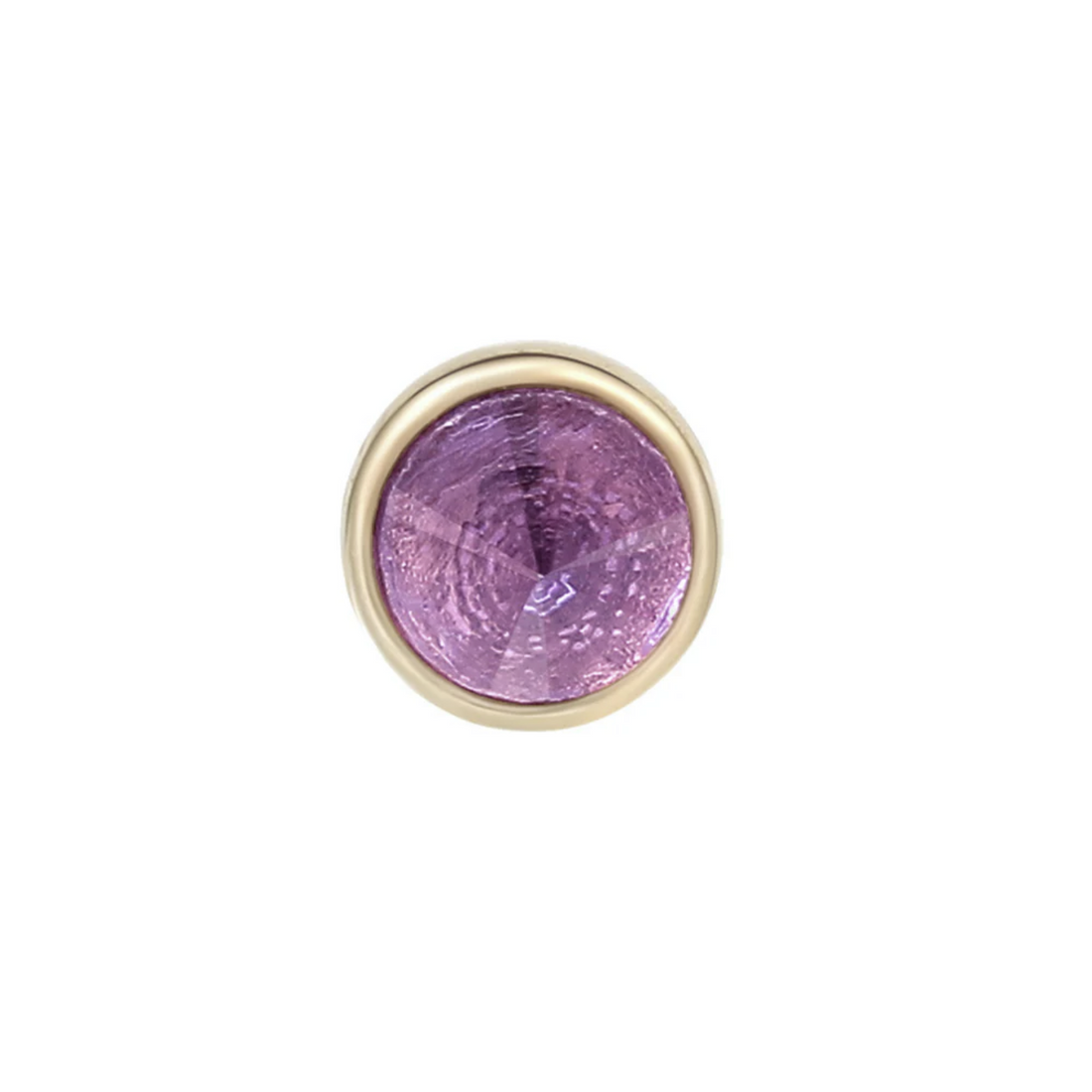 Round Bezel with Reverse Set Amethyst — Buddha
