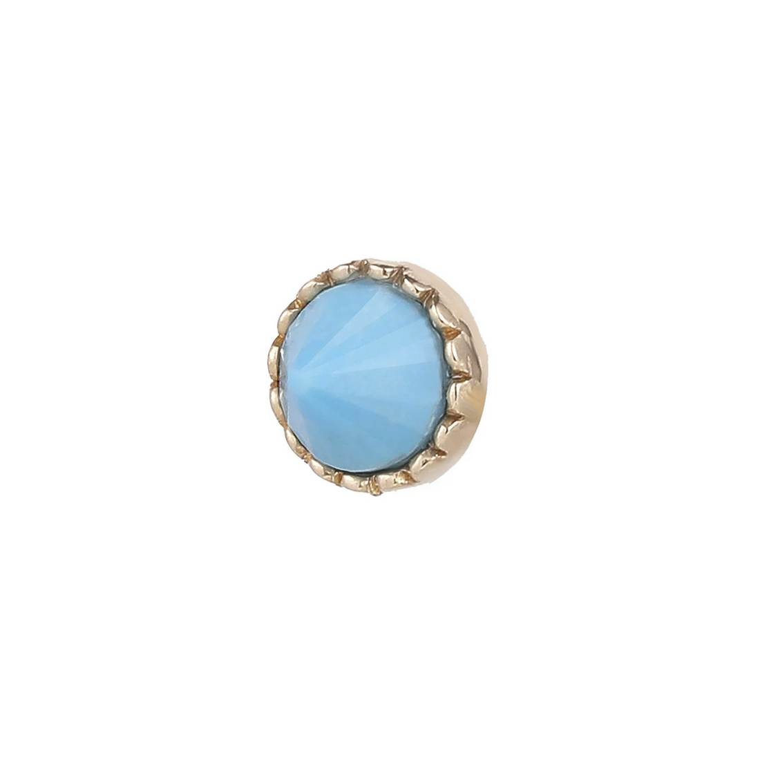 Round Accent Bezel with Reverse Set Turqouise — Buddha