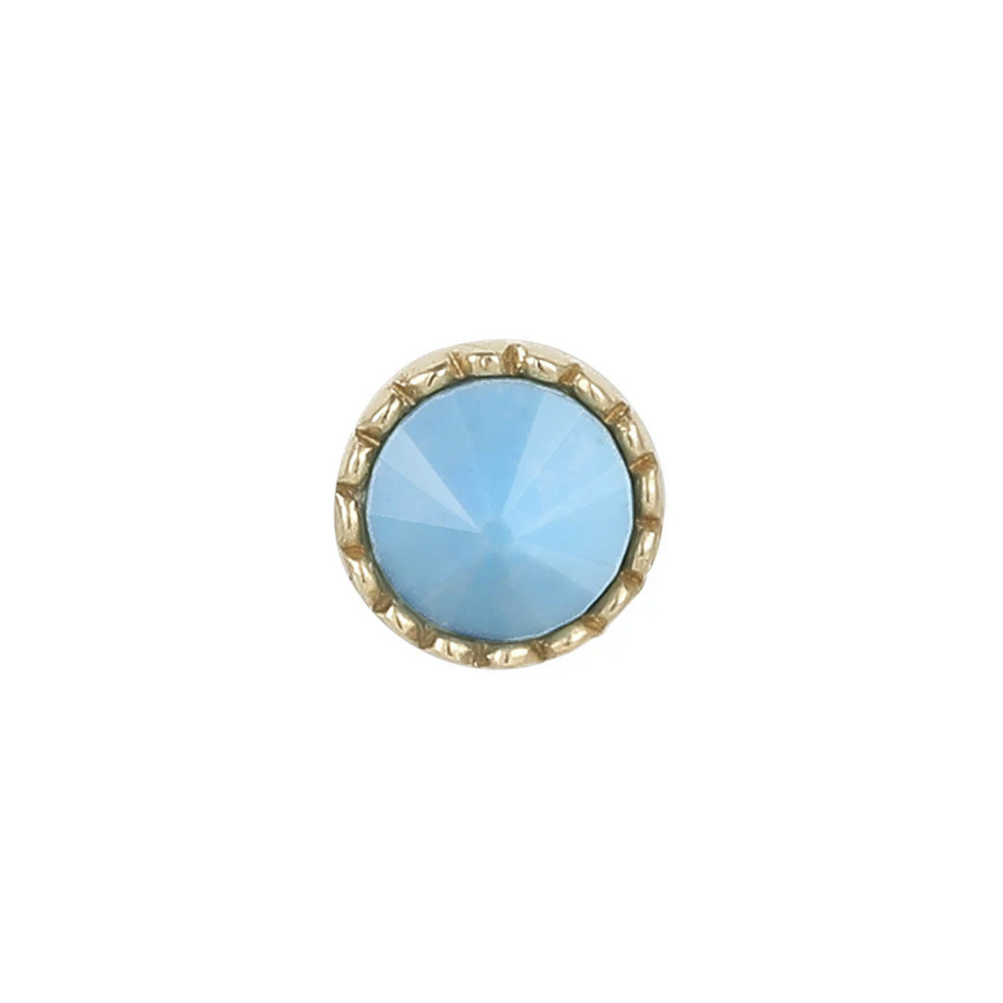 Round Accent Bezel with Reverse Set Turqouise — Buddha