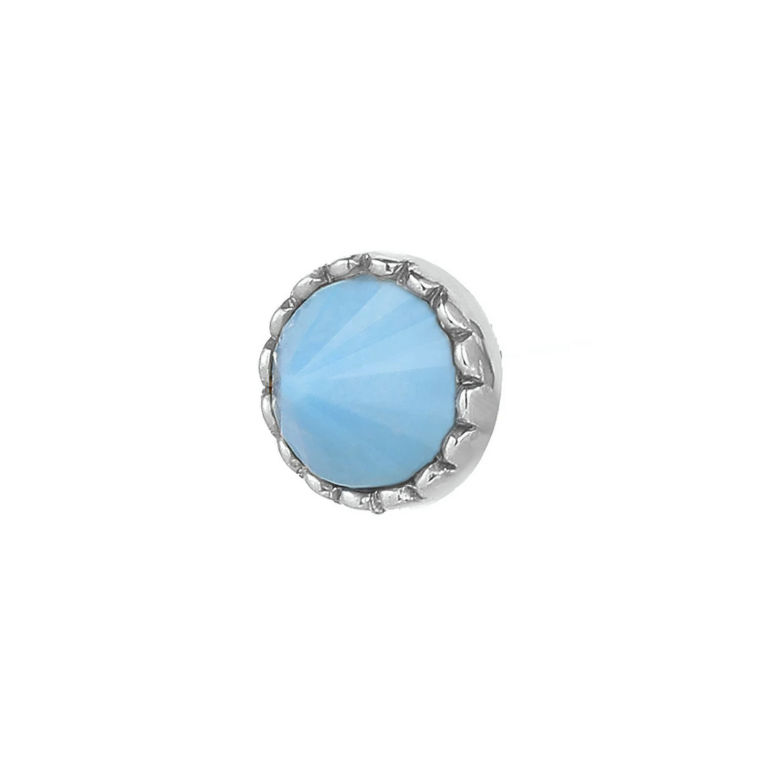 Round Accent Bezel with Reverse Set Turqouise — Buddha
