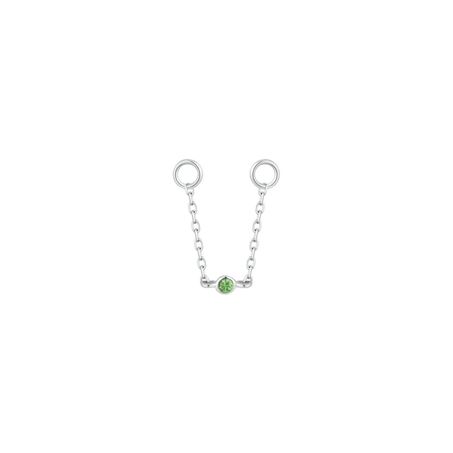 Round Center Chain with Tsavorite From Buddha