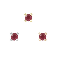 Prong Set Gem with Ruby — Buddha