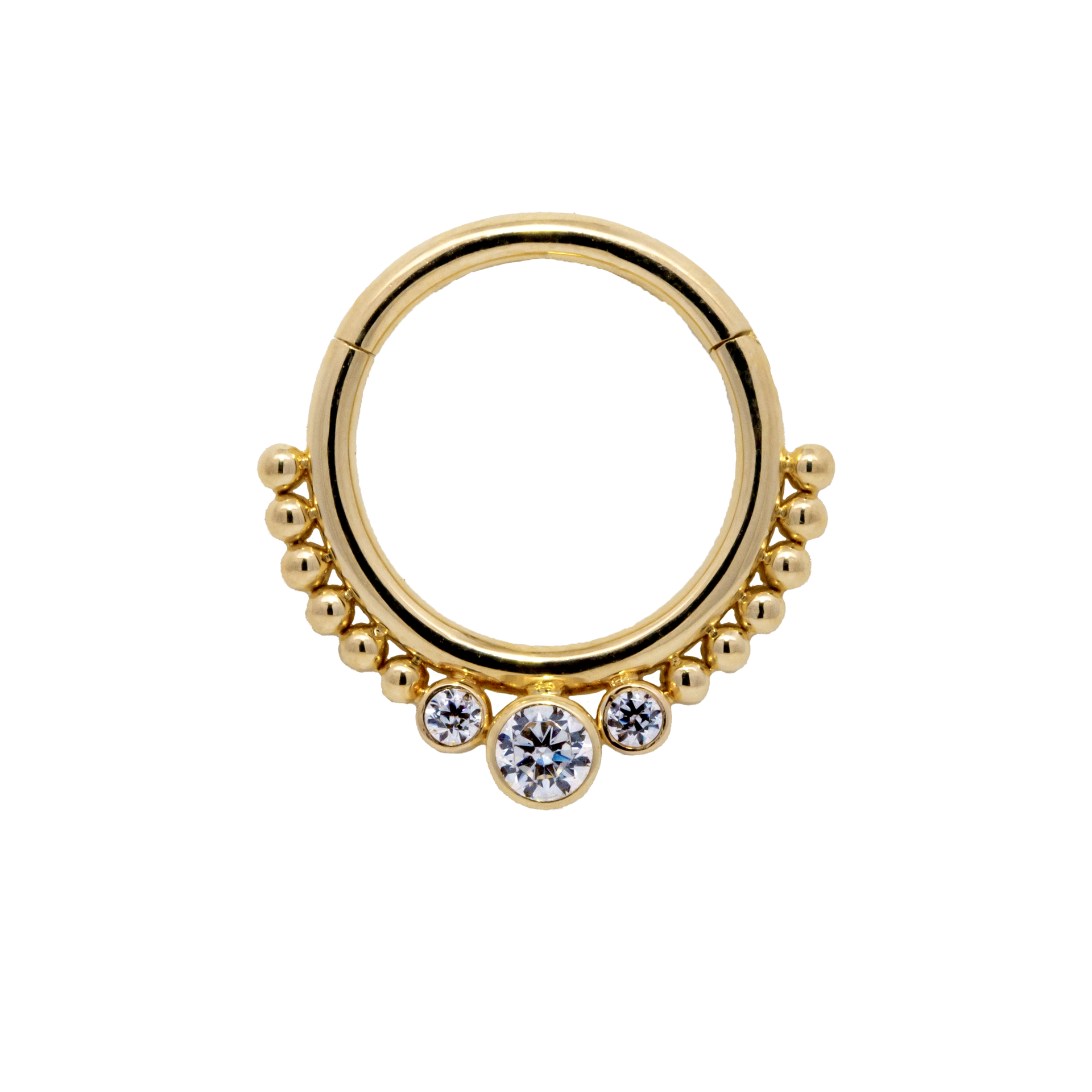 "Samaya" Hinged Ring With Diamond