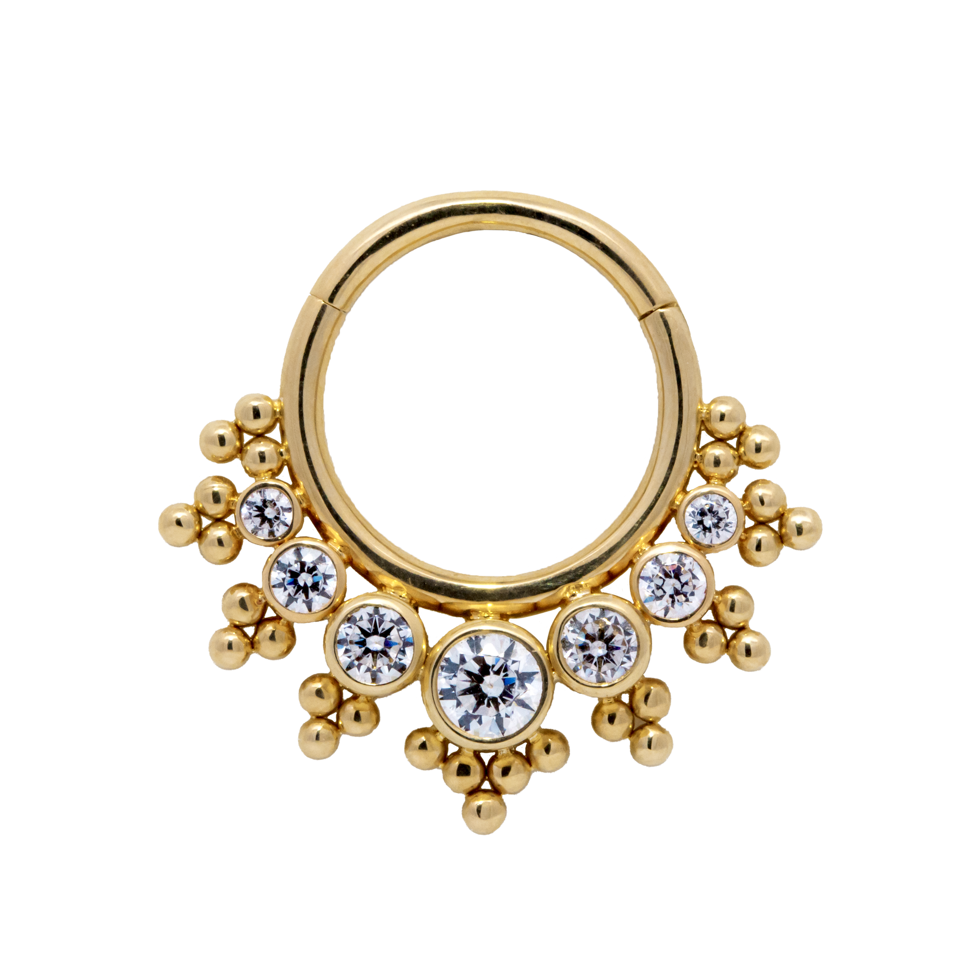 "Sevil" Hinged Ring With Diamond