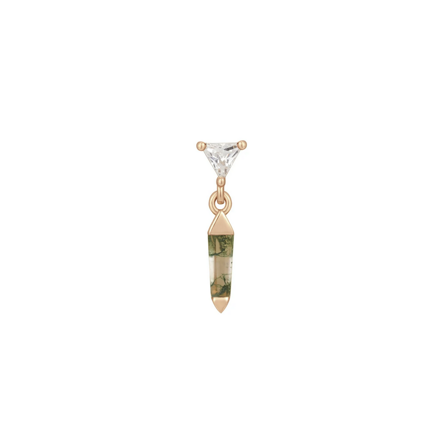 Savvy with Moss Agate and CZ From Buddha