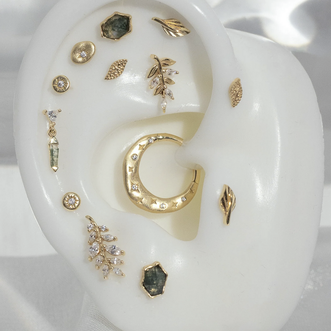 Savvy with Moss Agate and CZ — Buddha