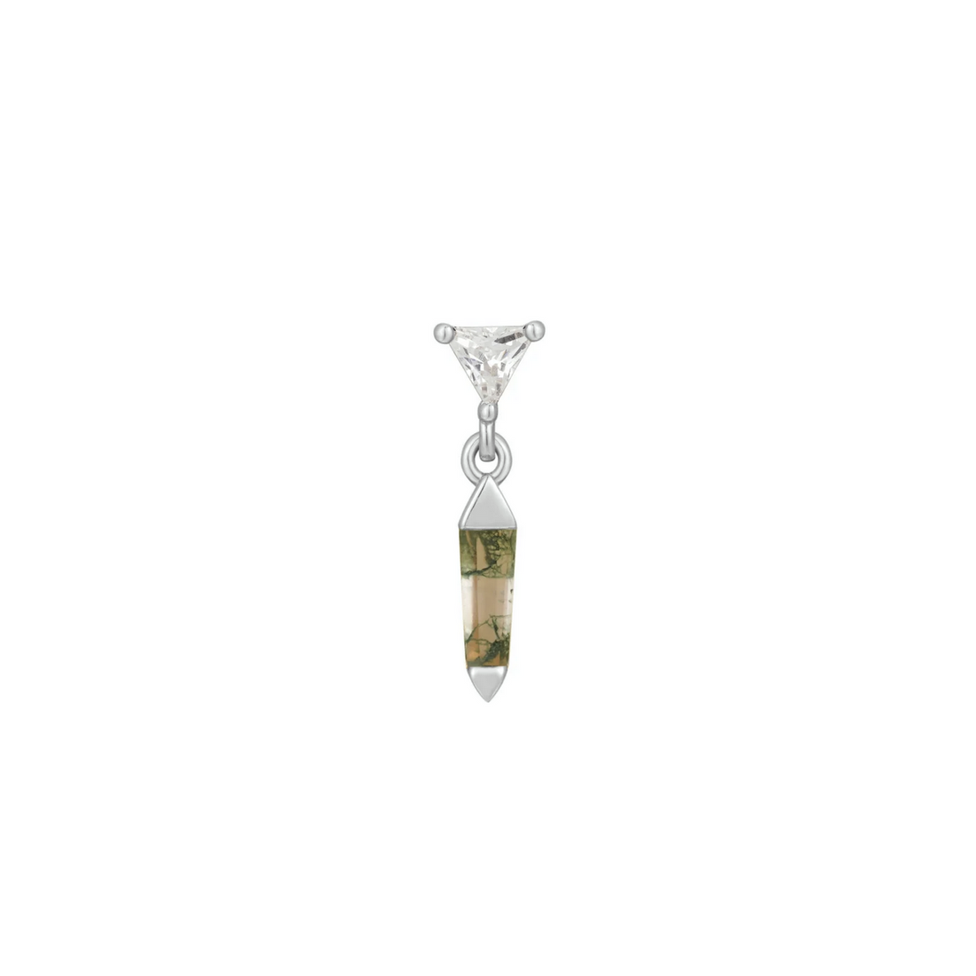Savvy with Moss Agate and CZ — Buddha