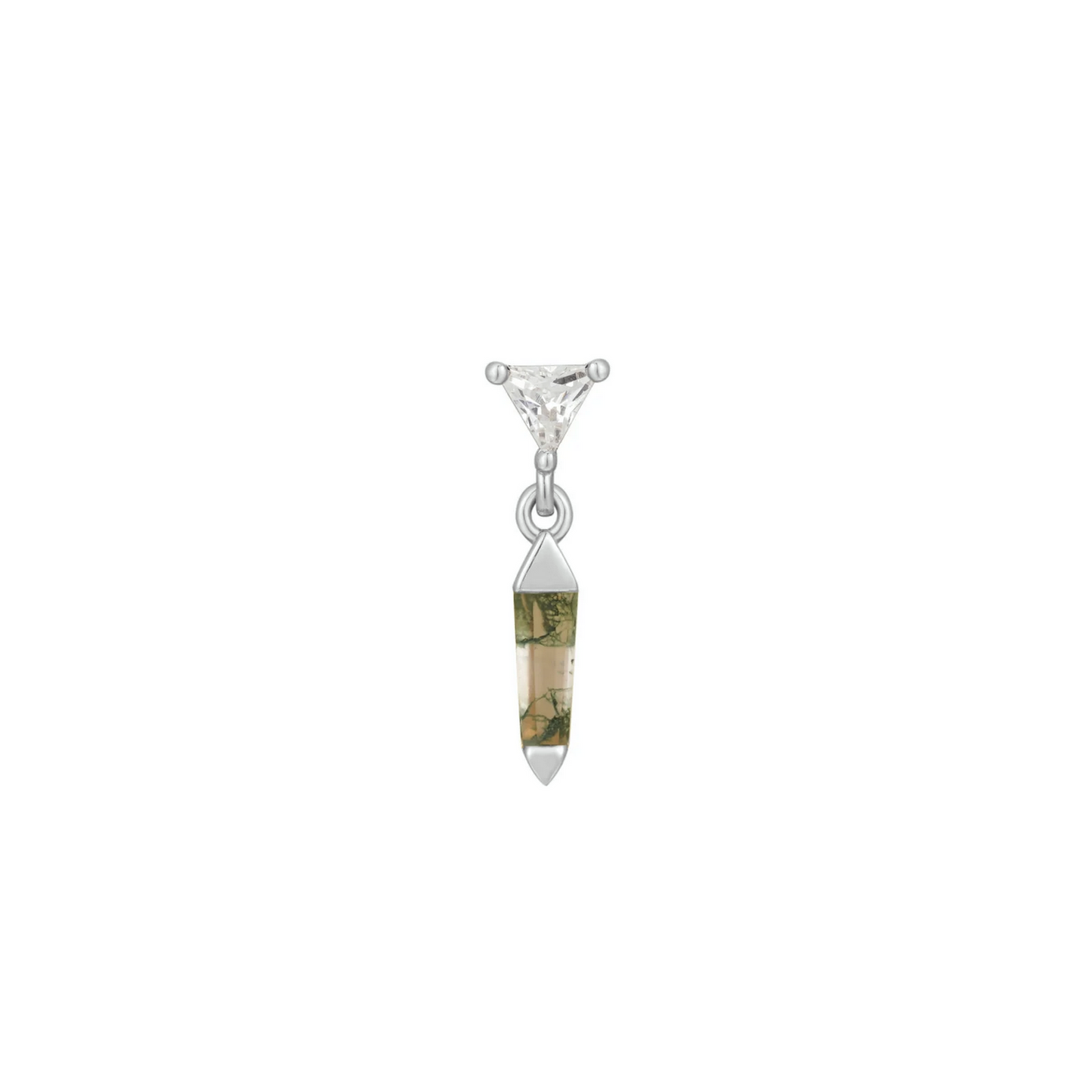 Savvy with Moss Agate and CZ From Buddha