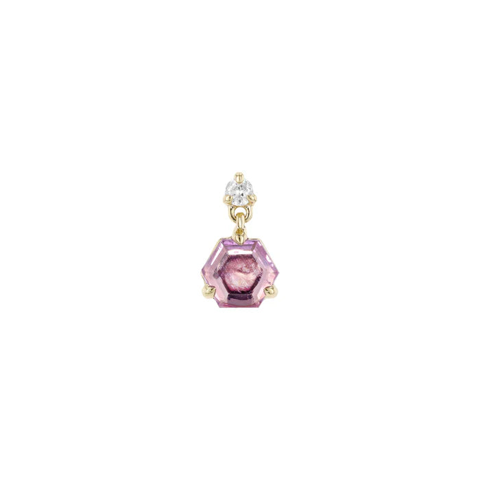 Scarlett with Portrait Cut Pink Sapphire from Modern Mood