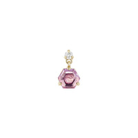 Scarlett with Portrait Cut Pink Sapphire — Modern Mood
