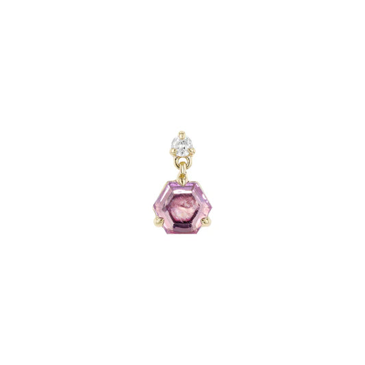 Scarlett with Portrait Cut Pink Sapphire from Modern Mood