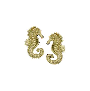 Gold Seahorse End from Anatometal