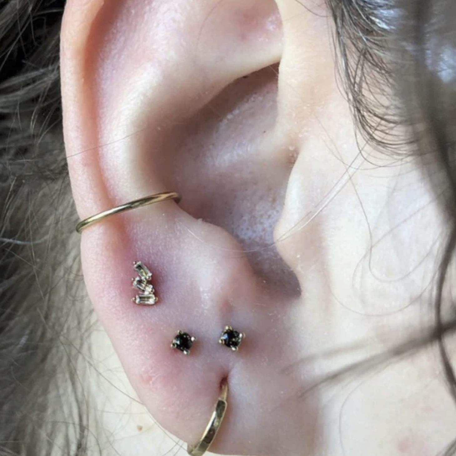Prong Set Gem with Smoky Quartz From Buddha