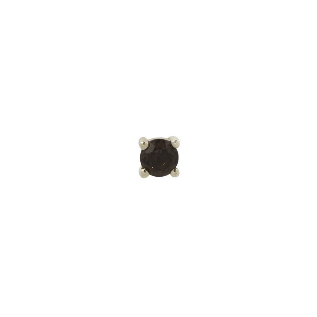 Prong Set Gem with Smoky Quartz — Buddha