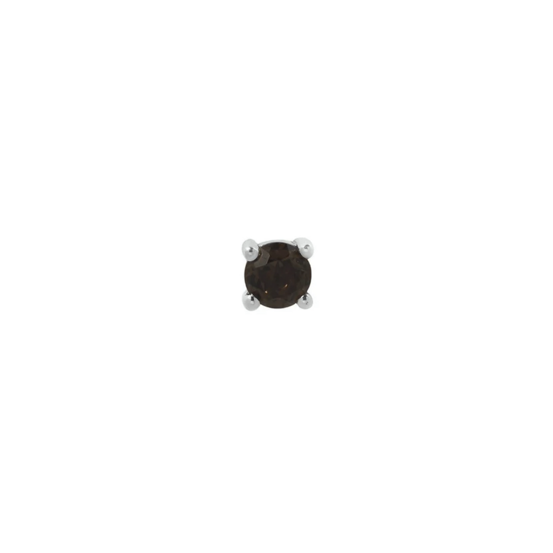 Prong Set Gem with Smoky Quartz — Buddha