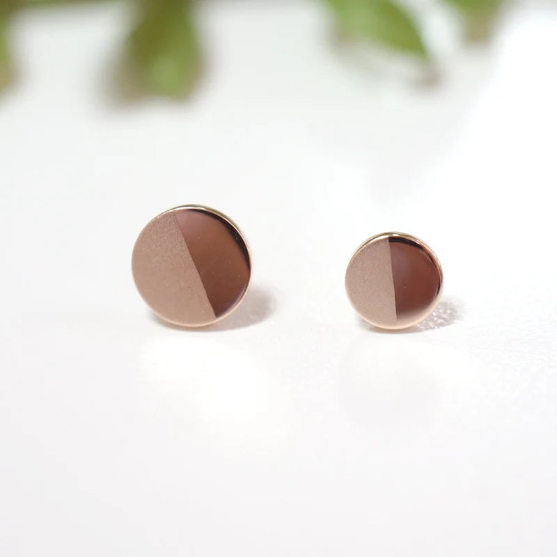 Solid Gold Flat Disc Half Matte — Modern Mood
